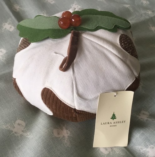 BNWT Laura Ashley Christmas Pudding Doorstop See Description