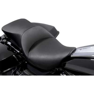 Danny Gray TourIST 2-Up Touring Black Vinyl Seat for Harley FLH/T 08-23