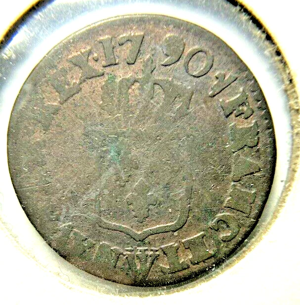 Francia Sol 1790 - Cobre - Luis XVI Foto 4 de 4