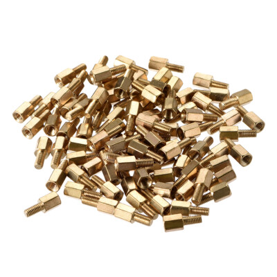 M3 6+6mm F/M Brass Hex Standoff Spacer Screws PCB Stütze 88 Pcs