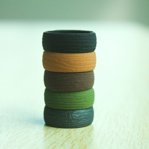 Unisex-Ringe Aus Silikonkautschuk Flexible Ringe Klassische Mehrfarbige < - Bild 2 von 17