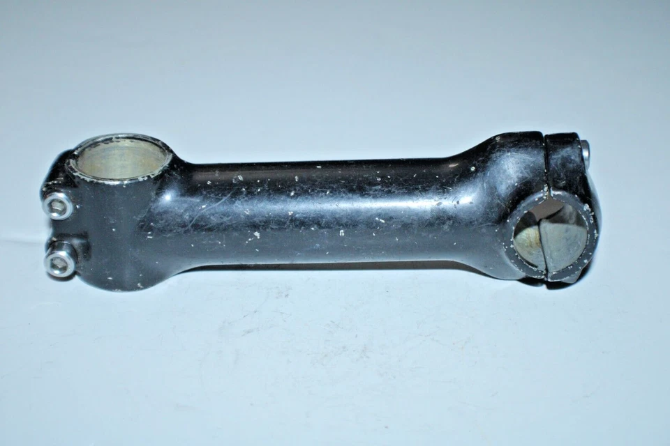 Vástago de bicicleta de colección 135 mm 1 1/8" sin rosca 3º elevación 25,4 mm negro MTB remitente de EE. UU. Foto 2 de 4