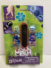 2022 Stitch Mini Skateboard Fingerboard Pack of 3 Disney