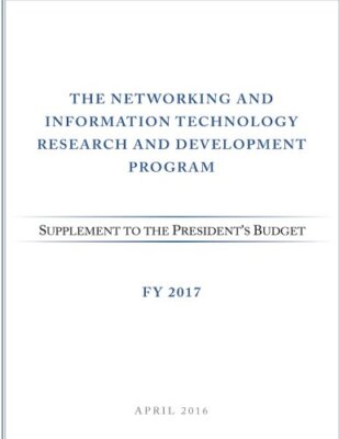 Networking and Information Technology Research and Development Program: Suppl-,