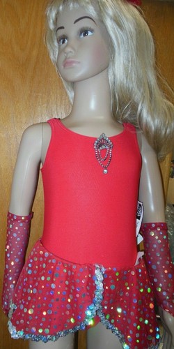 Disfraz de baile para niño extra pequeño holograma rojo con guantes con sombrero holograma broche incl. - Imagen 6 de 8