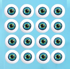 8Pair 24mm Eyes Half Round Acrylic Eyeballs For DIY 24" Reborn Baby Doll FA02