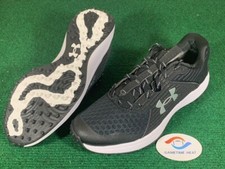 New Under Armour Yard Baseball Turf Training Shoes Cleats Black White size 8