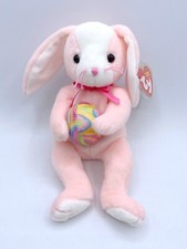 -K TY BEANIE BABY BABIES TEDDY BEAR 10 YEAR ANNIVERSARY PINK DECADE