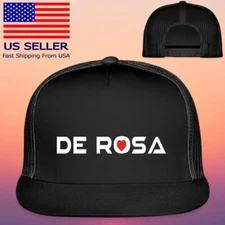 De Rosa Bicycles Bikes Adjustable Black Trucker Hat Cap Adult Size