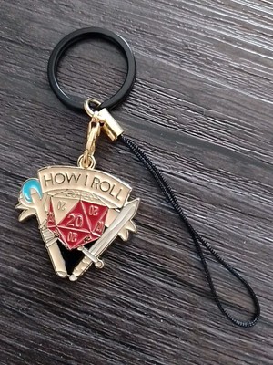 STRANGER THINGS Anhänger Handy Tasche Schlüsselanhänger Hellfire Club Eddie D&D
