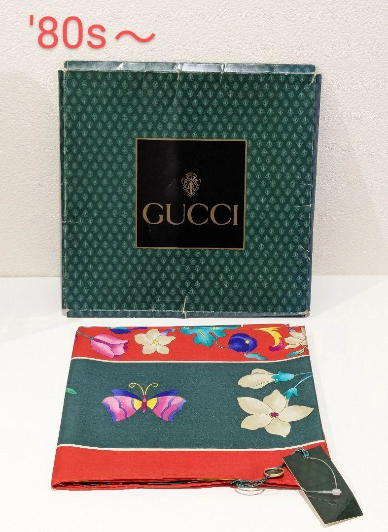 GUCCI soie authentique 100 % 80 s seulement FABRIQUÉE EN ITALIE luxe multicolore #47