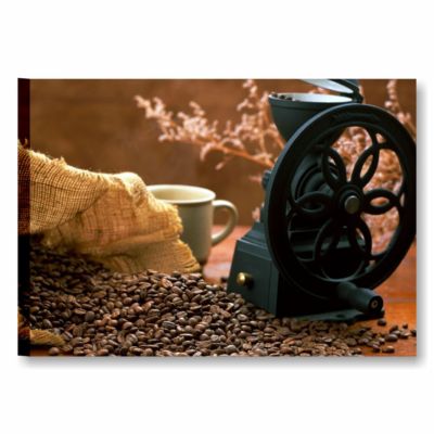 Vintage Kaffee 1 MODERNE BILDER 70x50 KÜCHENMÖBEL KONDITOREI LEINWANDDRUCK