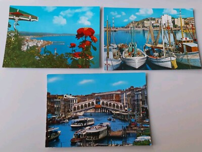 3x Alte Ansichtskarte Unbeschrieben Italien Venedig Gabicce Mare Riviera Sammler