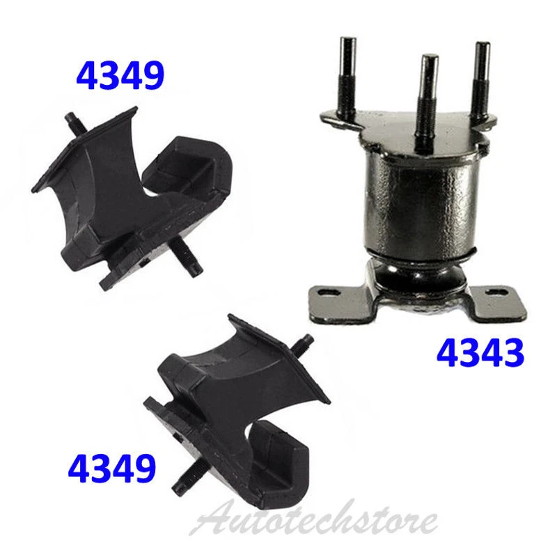 Juego de 3 monturas de motor y transmisión para 05-13 Nissan Frontier 2.5L 4349*2 4343 M979 Foto 2 de 4