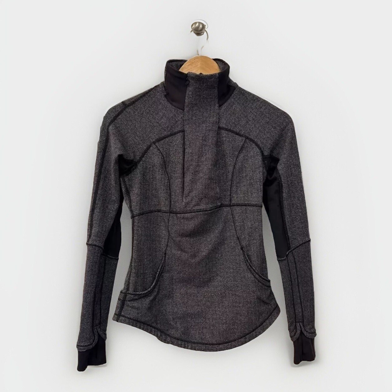 Lululemon Base Runner Half Zip Pullover Heathered… - image 1