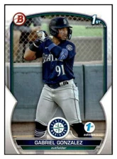 GABRIEL GONZALEZ RC 2023 Bowman 1st Edition #BPPF-133 ROOKIE MLB Marine ID:63802