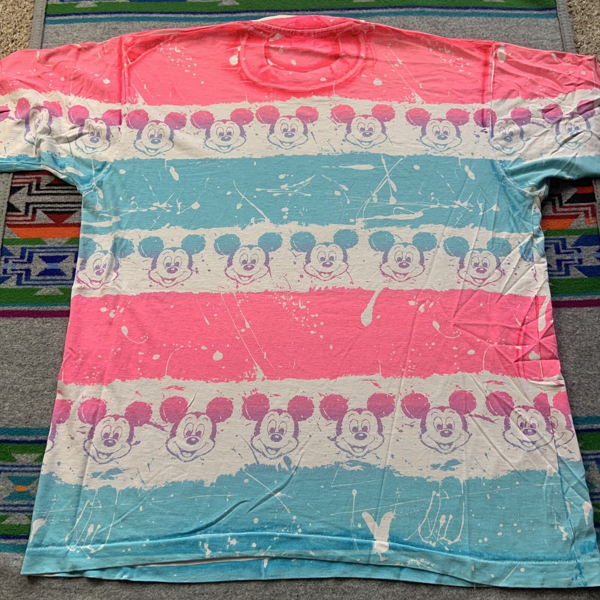 トップス 90s DISNEY \"MICKEY FACE WHITE\" SIZE:OSFA 90s Disney big face 