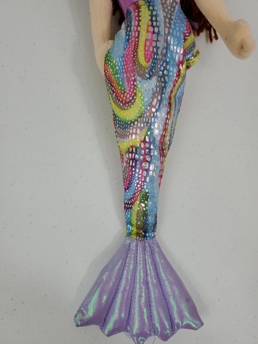 Aurora World 2018 Sea Sparkles Plush Mermaid Brown Hair 18 Inches Purple Shimmer - Picture 7 of 12