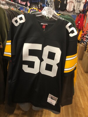 JACK LAMBERT Pittsburgh Steelers JERSEY MENS Mitchell & Ness BLACK