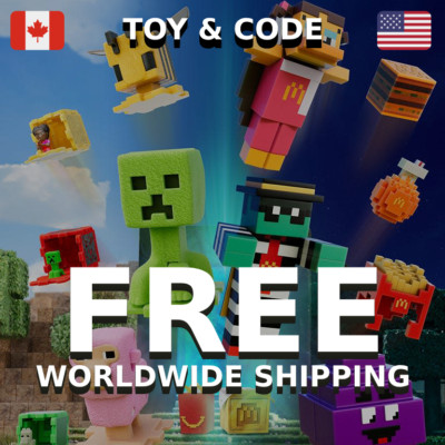 Minecraft Movie McDonalds 2025 Adult Blind Box + USA CODE / Happy Meal Toy (NEW)