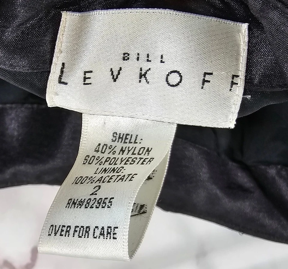 Bill Levkoff Dress Womens 2 Tule Event Prom Formal Gown Long Square Sweetheart A - Image 3 of 4