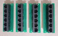 ETHERNET NETWORK 6 PORTS SERVER PATCH PANEL RJ45 RACK BLOCKS CAT5e CAT6 LOT OF 4