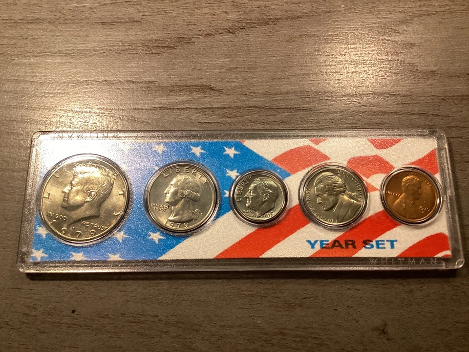 1979 D Uncirculated Birth Year with 5 Coins Set in Whitman Holder 010623 23a - Image 3 of 4
