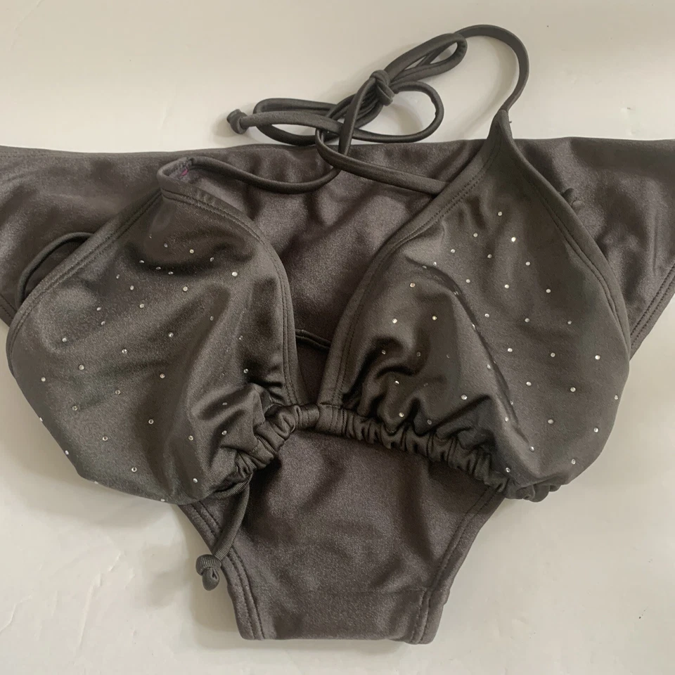 Nuevo con etiquetas Lote Fondo de Bikini Bongo + Apóstrofe Bling Top Playa Piscina Crucero Juniors Talla L Foto 4 de 4