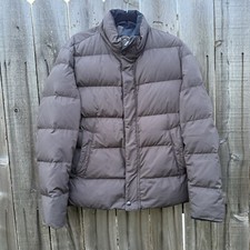 Massimo Dutti Women Goose Down Brown Utility Jacket Large