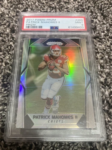 2017 Prizm Patrick Mahomes Silver Prizm Rookie Card RC #269 PSA 9 Mint Chiefs