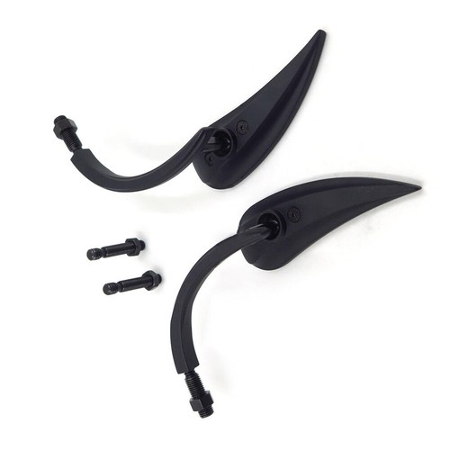 Rearview Side Mirrors Pair Aluminum Fits For Harley Street Bob FXDB 2007-2016 - Picture 3 of 16