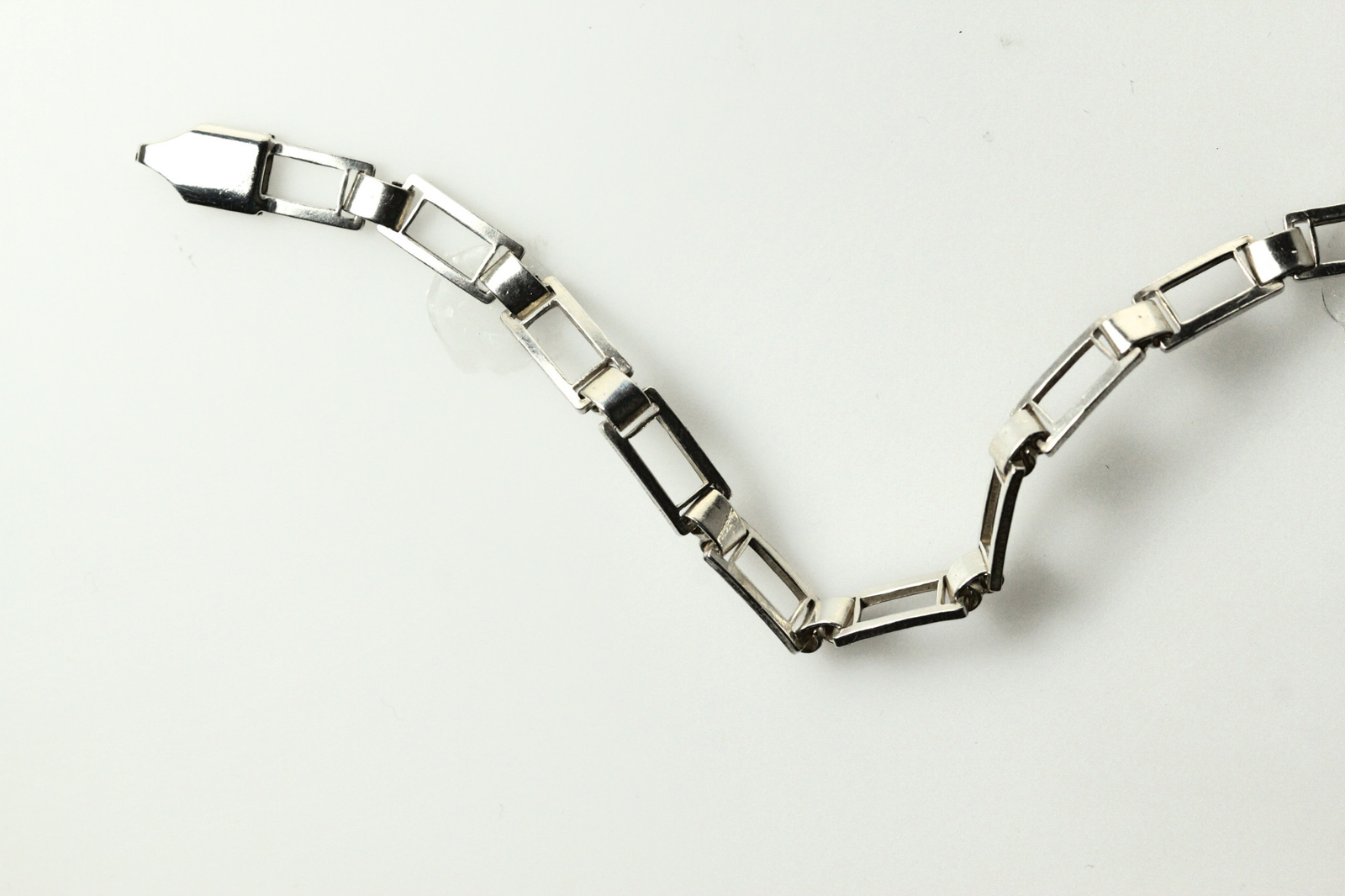 925 Sterling Silver 7.75" Rectangular Link Bracel… - image 15