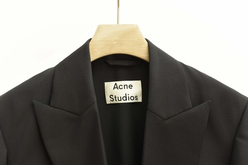 Oversize Blazer ACNE STUDIOS Kimono Gürtel Wickeljacke FN-WN-SUIT000057 | 32/34 - Bild 9 von 12