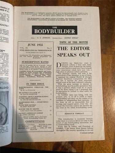 THE BODYBUILDER muscle bodybuilding magazine GERRY CRAMPTON 6-55 - Bild 2 von 3