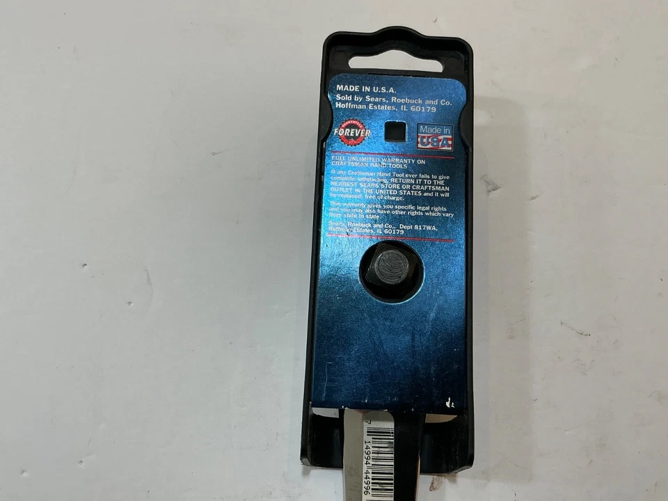 NOS Craftsman 1/2" drive thin profile fully polished ratchet 44996 VT USA made - Image 4 of 4