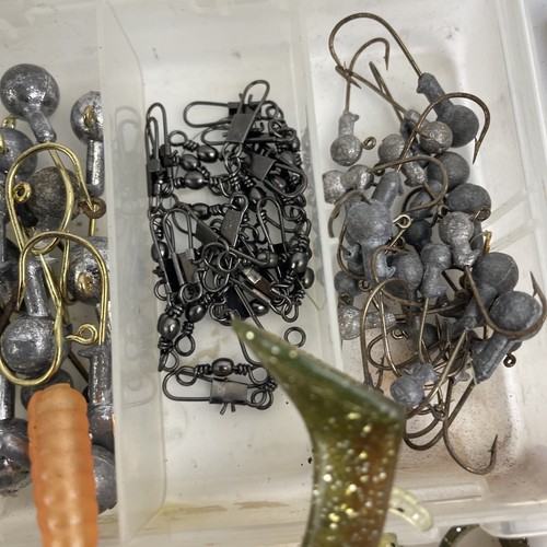 Enorme lote señuelo suave para pesca de lubina - gusanos pececillos plantilla trampa para peces goma plástica - Imagen 3 de 19