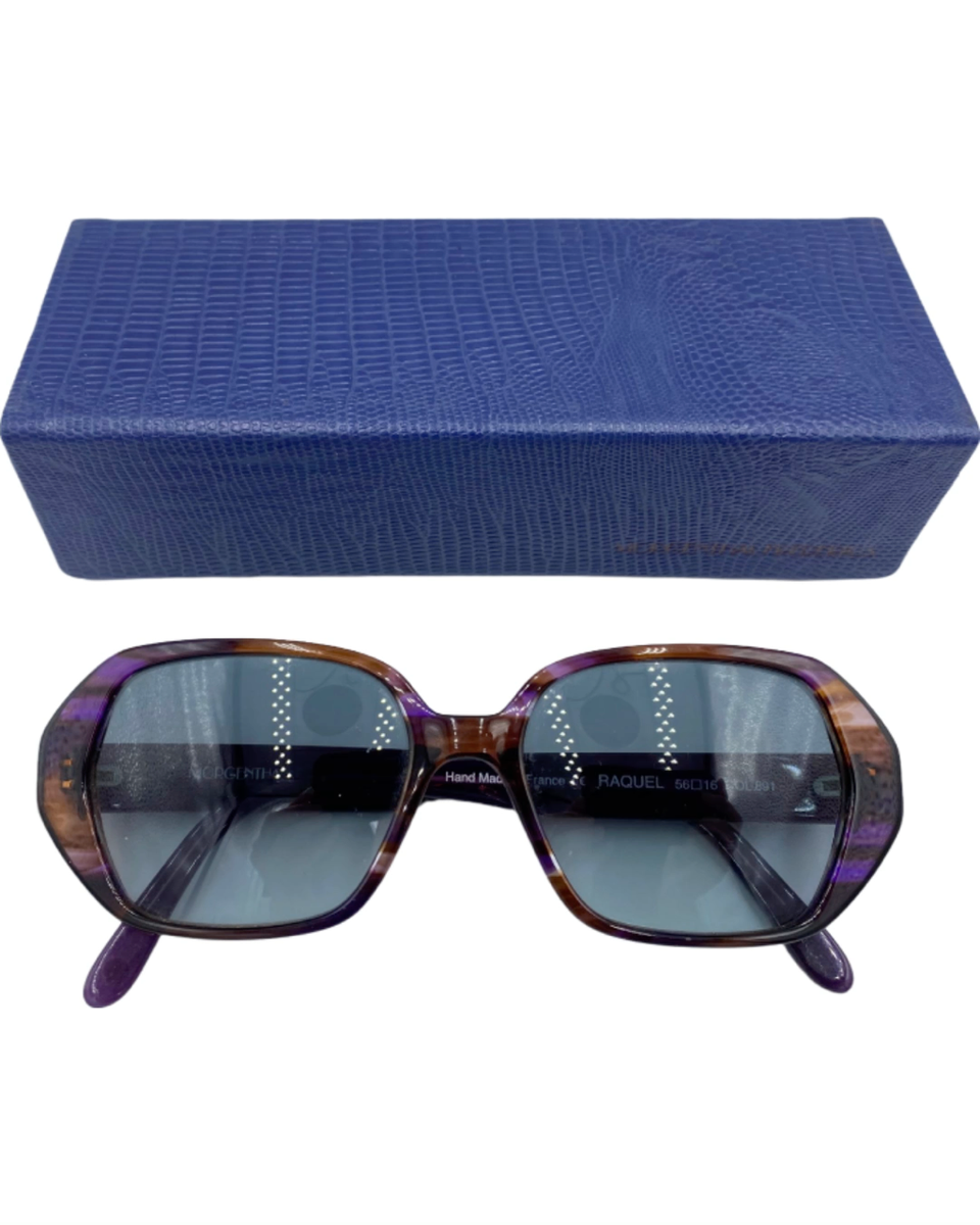 Morgenthal Frederics NY Sunglasses Raquel Purple Women display picture 2