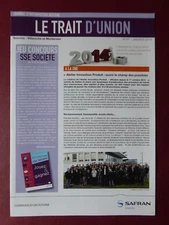 LE TRAIT D'UNION 87 1/2014 SNECMA SAFRAN VILLAROCHE MONTEREAU SILVERCREST SSE
