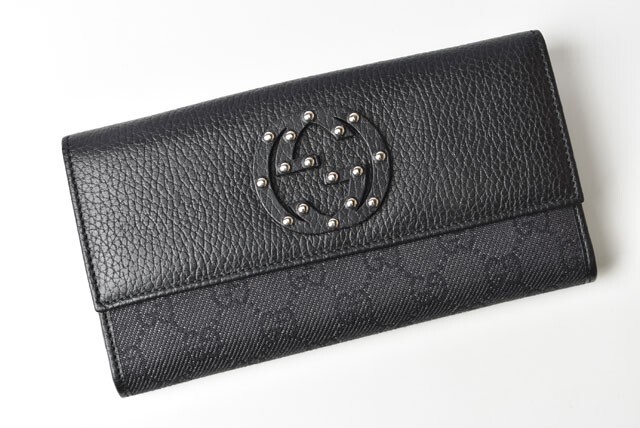 Gucci Auth+ Long Wallet/Double Hook Interlocking … - image 2