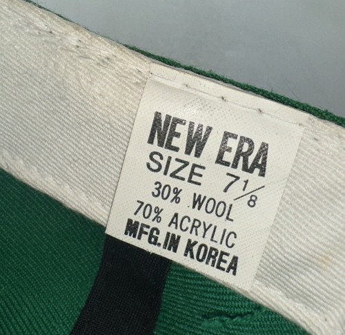 Gorra ajustada Philadelphia Eagles verde Kelly vintage talla 7 1/8 New Era NFL - Imagen 14 de 15