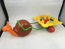 Strawberry Shortcake Snail Cart Picnic Set Loose Incomplete Kenner Vintage