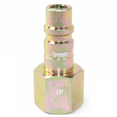 INTERSTATE PNEUMATICS Industrial Steel Coupler Plug 1/2 Inch x 1/2 Inch Female NPT - CPH880