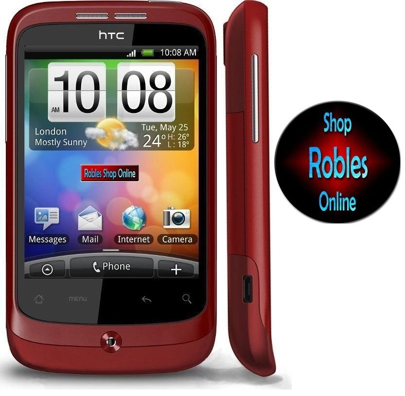 HTC WILDFIRE ROT (Ohne Simlock) Smartphone Wlan 3G GPS Radio 5MP GUT OVP  - Bild 2 von 2