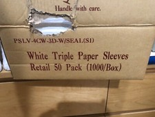 1000 TRIPLE CD / DVD PAPER WINDOW SLEEVE - flap has seal New/Old stock