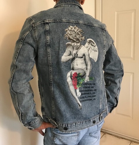 Men's YOUNG THUG Cherub Denim XL Jacket 