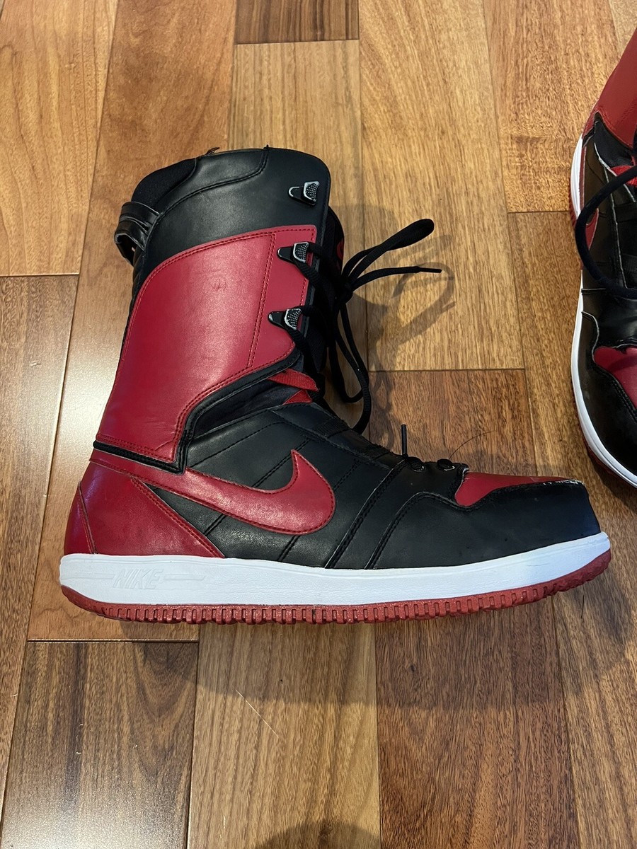 Nike SB 447125-004 Vapen Snowboard Boots Red Black White
