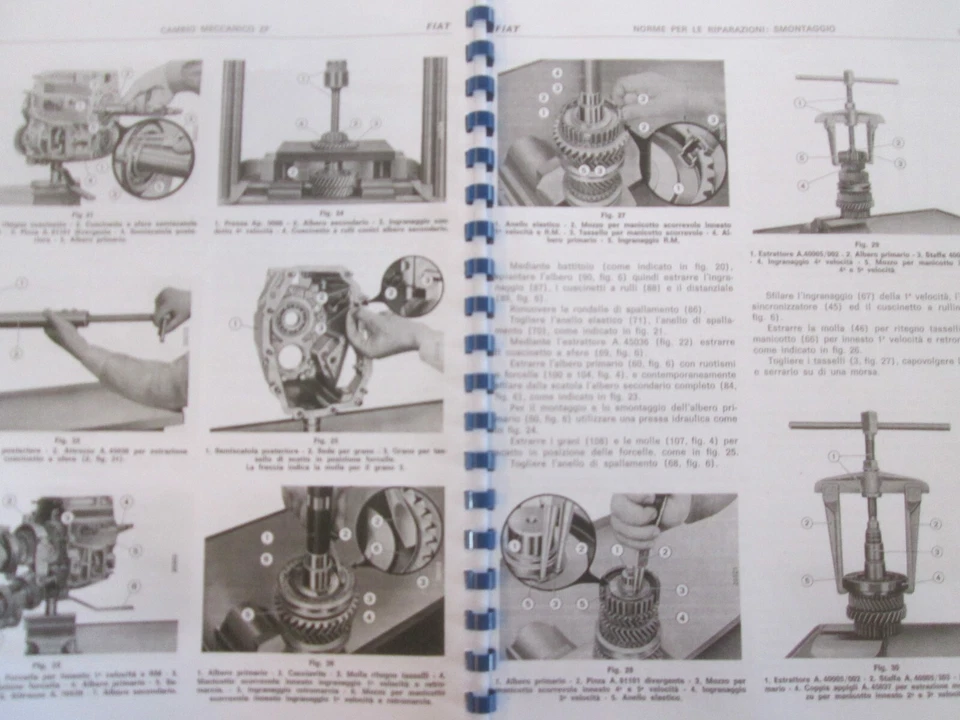 FIAT DINO Coupe' Spider 130  MANUALE RIPARAZIONI CAMBIO Workshop Manual Gearbox - Immagine 3 di 3