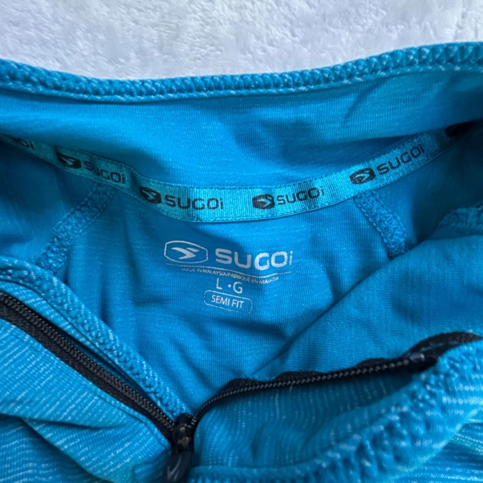 Camiseta deportiva para mujer Sugoi RPM grande semi ajuste verde azulado manga corta camiseta de ciclismo activo Foto 3 de 4