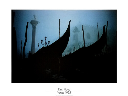 Venise, 1955 Ernst Haas Venice Italy Italian Gondola Art Print Poster 32.25x24 - Picture 1 of 1