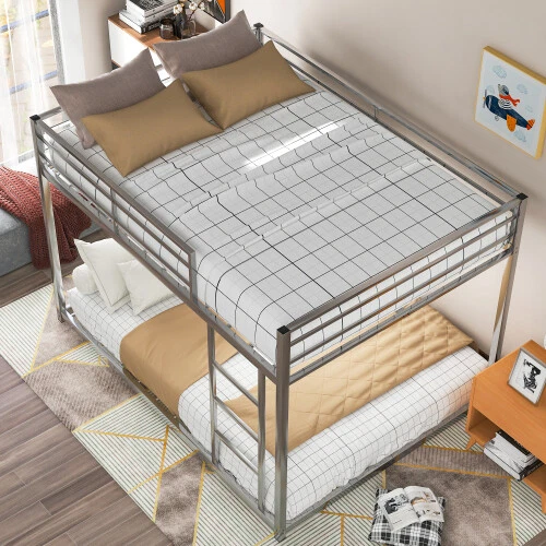 Litera completa con marcos de cama de metal para niños adolescentes adultos muebles de dormitorio Foto 2 de 4